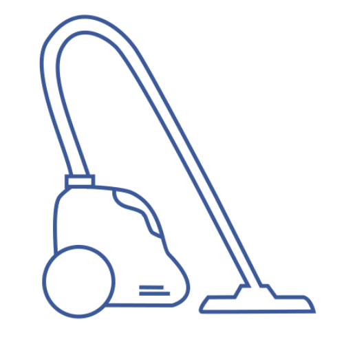 Пропылесошено метров